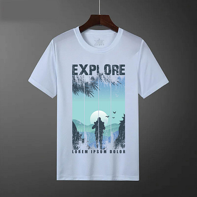 EXPLORE T Shirt adobe illustrator branding graphic design t shirt t shirt design vector