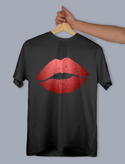 Lips T Shirt Design adobe illustrator branding design graphic design lips design lips t shirt logo shirt shirt design t t design t shirt t shirt design vector