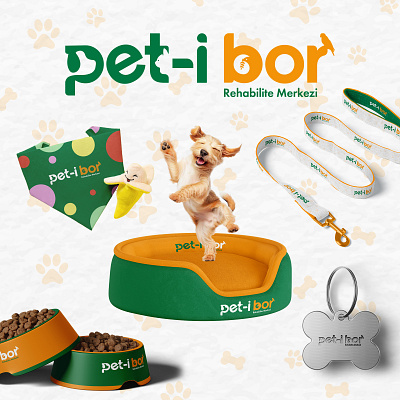 pet-i bor care center for animals advertising banner branding corporate identity design graphic design illustration logo photoshop typography