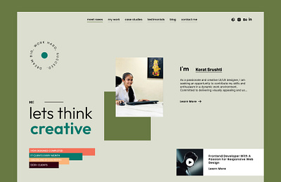 “Creative Portfolio Showcase creativedesign figma portfolio uiuxdesign userexperience webdevelopment