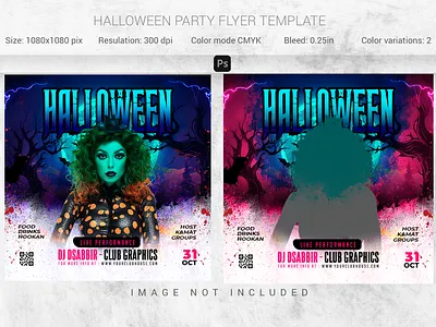 Halloween Flyer holiday horror