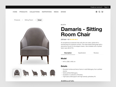 Furniture Detail Product Page checkout description product detail detail page detail product page product detail