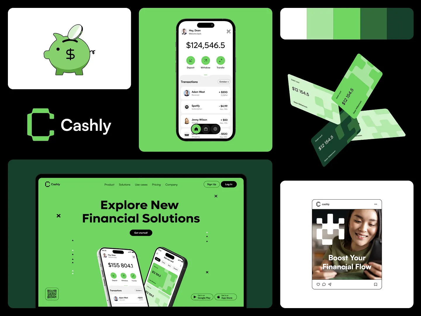 Innovative Mobile App Website Design for Cashly