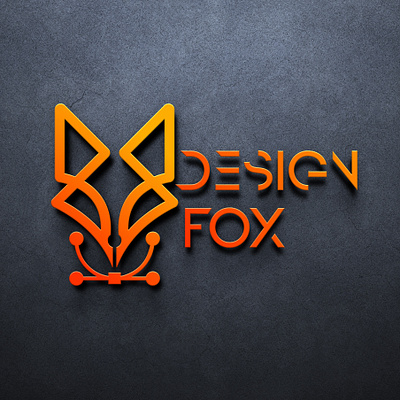 Design Fox Logo 3d animation branding design design fox logo designfox designlogo graphic design logo motion graphics ui