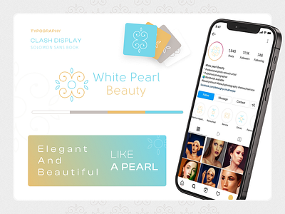 White Pearl Beauty Logo Design Project branding design graphic design identity logo visual visualidentity