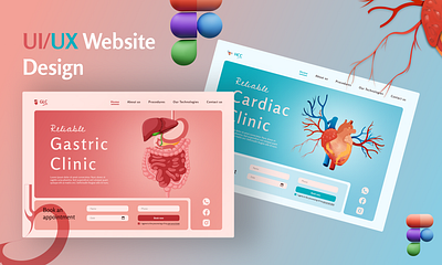 Healthcare & Medical Website Design in Figma cardiac website clinical website design doctors website figma figma web design gastric website graphic design healthcare website heartcare website homepage design landing page design medical website design ui ui ux uiux website ux ux design website design website ui