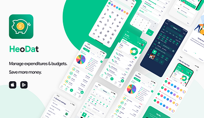 HeoDat Mobile App app budget design finance ui ux