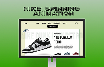 Nike Spinning Animation In Figma animation beginner figma malaysia nike ui