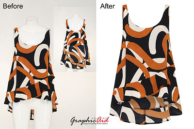 Ghost Mannequin Effect (Before/After) clipping path graphic design illustration photo retouching