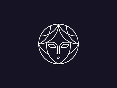 Goddess folklore goddess lineart logo mark myth ninomamaladze symbol