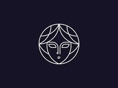 Goddess folklore goddess lineart logo mark myth ninomamaladze symbol