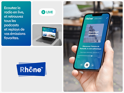 Rhône FM - Webdesign radio responsive rhoen fm webdesign website