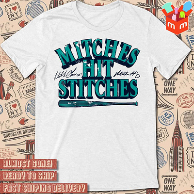 Mitches Hit Stitches Mitch Haniger And Mitch Garver signatures t