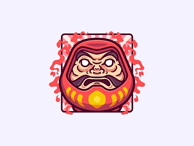 Daruma Doll cartoon character daruma doll freelance illustration illustrator japan japanese vector