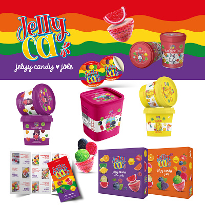 candy jelly advertising banner branding design graphic design illustration logo photoshop typography