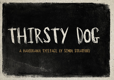 Display font Thirsty Dog display font display fonts