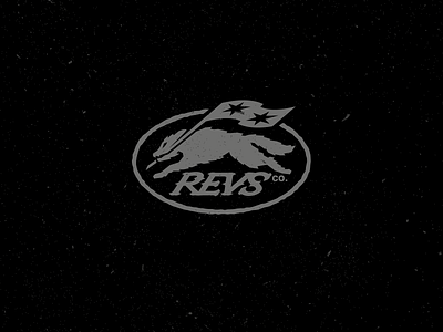 Revs Co. agressive brand branding dark darksouls design grunge lobo logo logodesign portfolio run urban wolf
