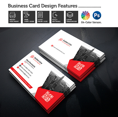 Simple Business Card Template branding business business card card clean corporate design modern personal print professional simple template