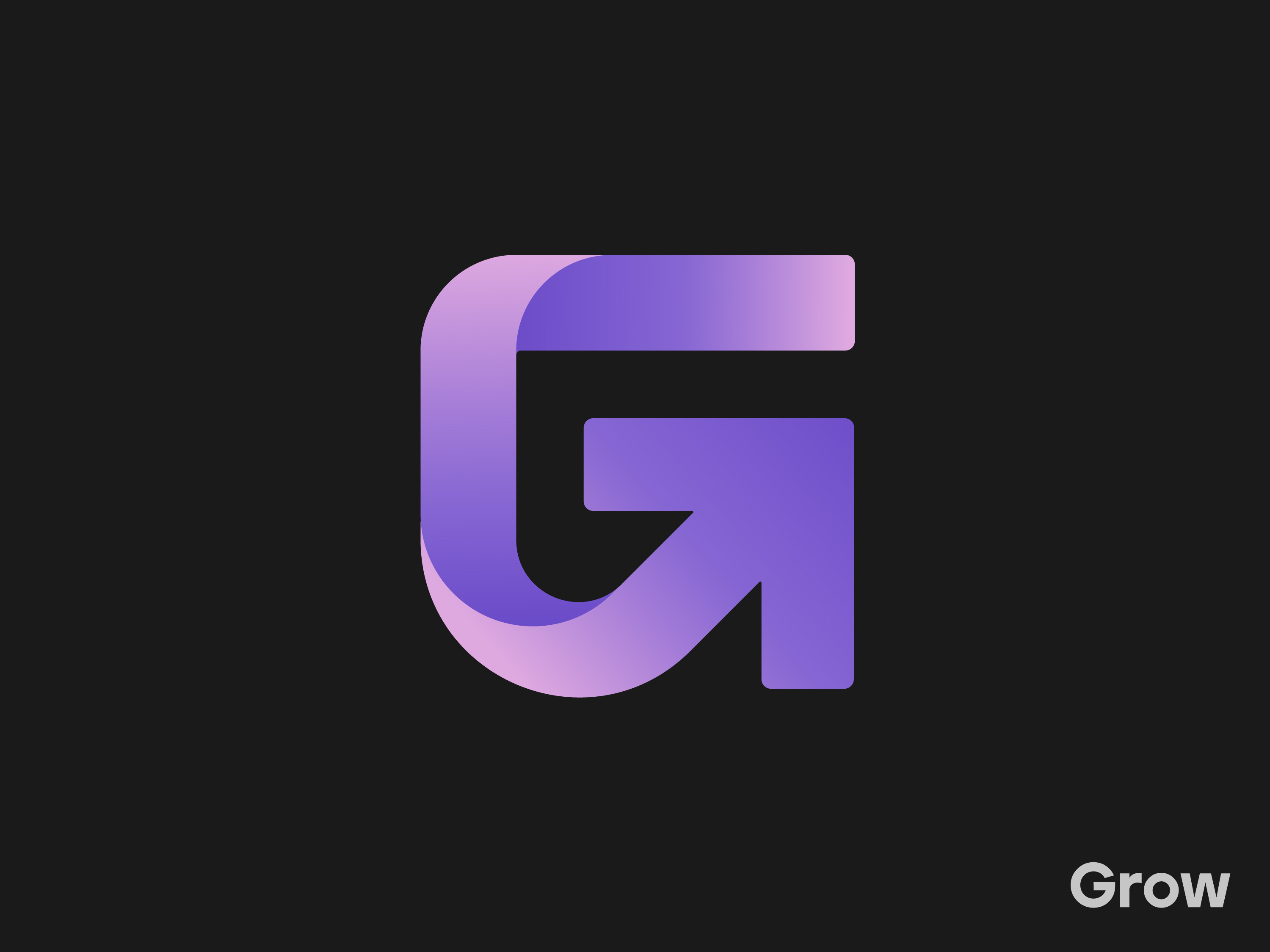 G for Grow (for sale) arow brabding branding flow for sale g gradient grow growing growth hr icon logo management monogram progress technology to the moon up