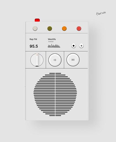 Pocket Radio made in figma animation branding graphic design ui