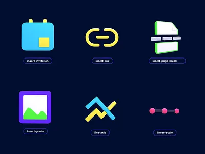 ICONS 3D 3d animation branding graphic design linear scale. logo motion graphics ui