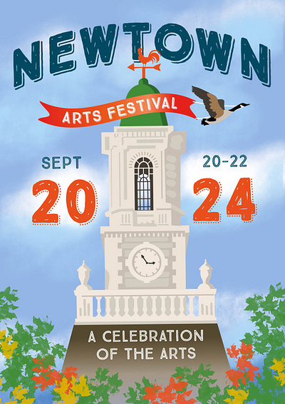 Newtown Arts Festival Poster adobe illustrator arts festival poster digital illustration illustration poster art