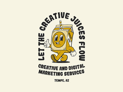 Creative Juice cartoon cartoon character character illustration retro vintage
