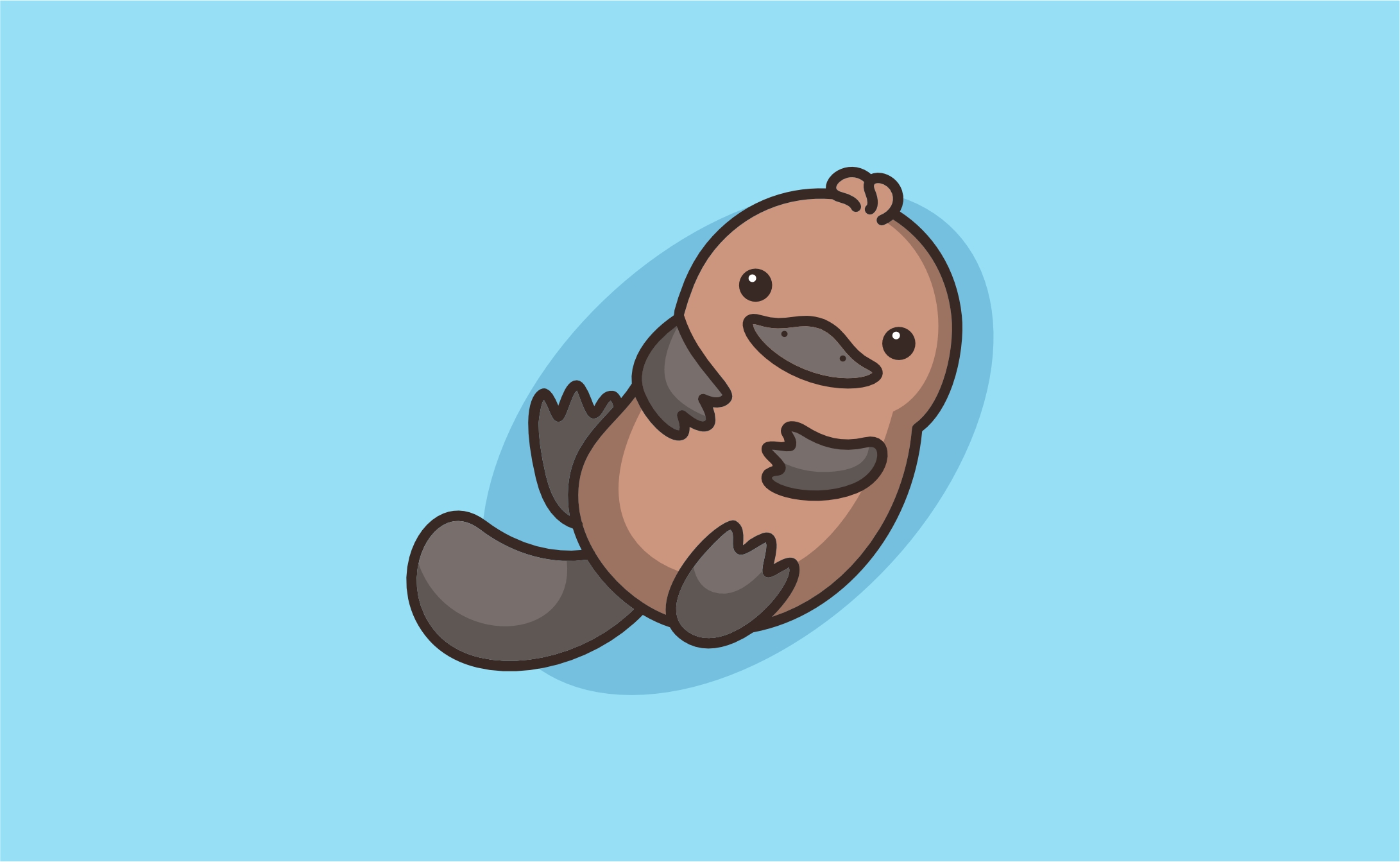 Very Relaxing Platypus By Bagaspram On Dribbble