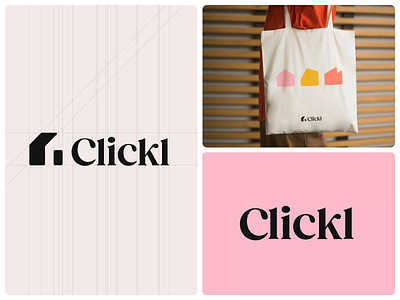 Clickl - Logo and Colors apartment branding clickl graphic design identity logo proptech real estate startup unikorns
