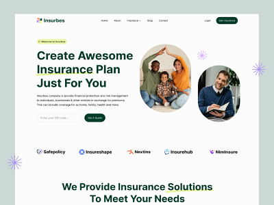 Insurance Agency Website Design insurance insurance agency insurance website webflow webflow design webflow template