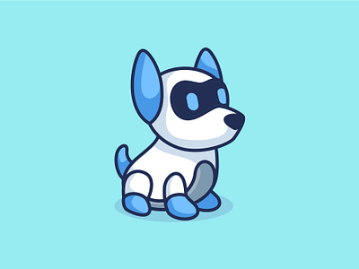 robot dog cartoon cute illustration cute logo cute mascot dog dog cartoon dog illustration dog logo dog robot illustration logo mascot robot robot illustration robot logo simple cartoon simple illustration simple logo simple mascot sticker illustration