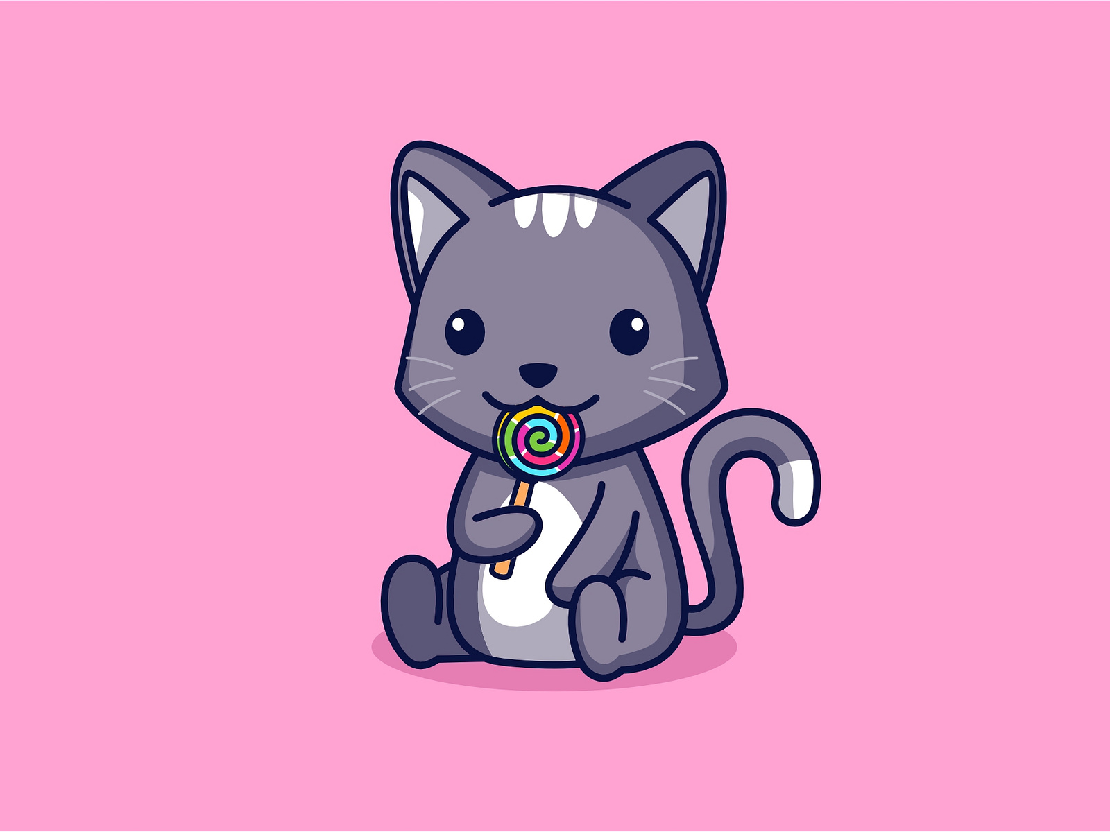 sweet loving cat by bagaspram on Dribbble