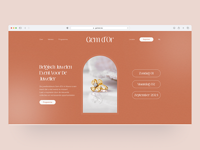 Website Gem d'Or branding design front end development logo webdesign