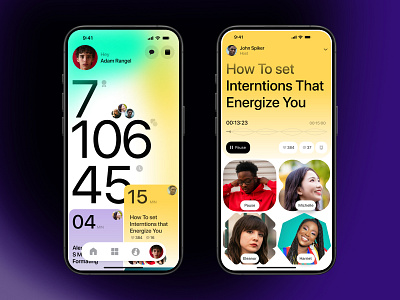 UI challenge - Experts App 2screen app creens dailychange design gradient graphic design green mobile orange short typography ui vectors