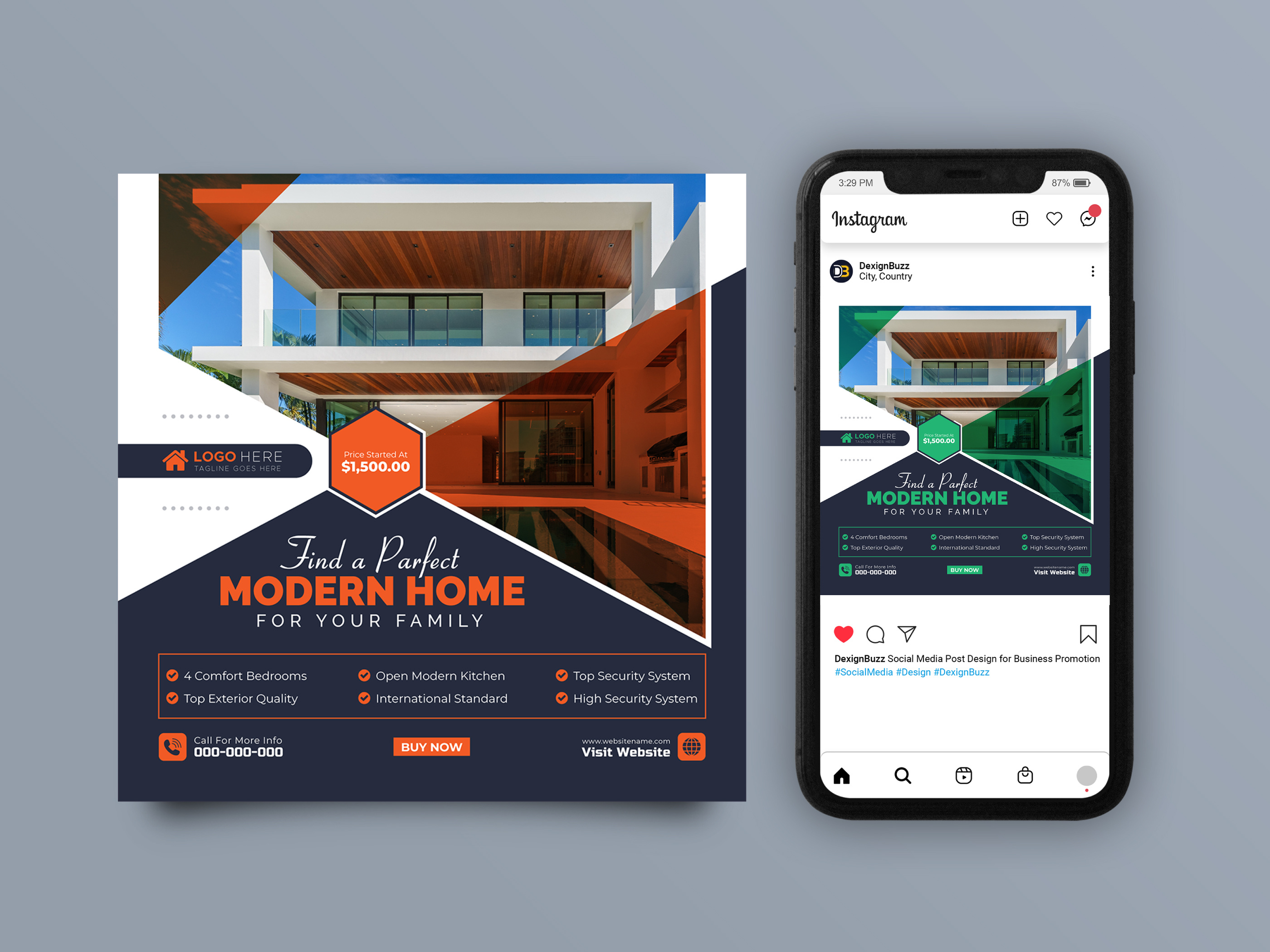 Example of Real State Social Media Banner Design