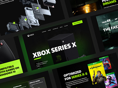 Xbox Landing Page Redesign 3d game animation game design game startup game ui game website game website design gaming gaming app gaming landing page gaming platform gaming site gaming website landing page design metaverse microsoft motion ui ux xbox