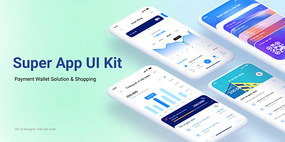 UI Kit Super App app branding design graphic design logo payment shopping ui ui design ui visual wallet
