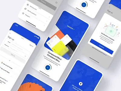 Onboarding Mobile - Paxos Fintech branding clean design figma graphic design mobile motion onboarding ui user ux