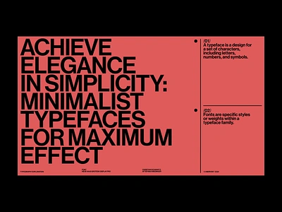 Typography Exploration brutalism design graphicdesign minimal typography ui web webdesign