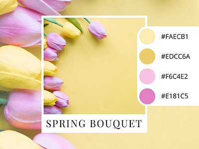 Springtime Branding Color Palette Inspiration branding color palette easter floral colors palette spring spring colors spring palettes springtime