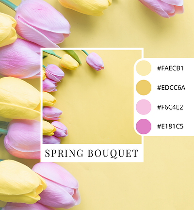 Springtime Branding Color Palette Inspiration branding color palette easter floral colors palette spring spring colors spring palettes springtime