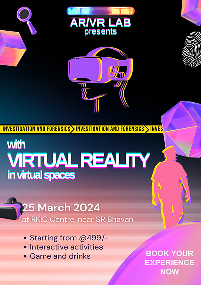 VR Event Poster app canva figma