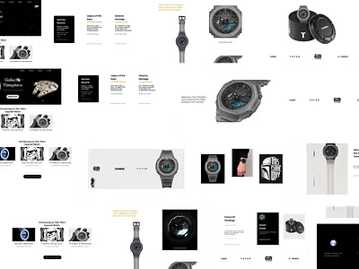Premium Watch Landing Page adobe xd animated webpage animation branding casio design figma gshock landing page premium premium design project starwars ui ux watch webdesign