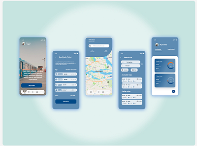 Stockholm public transport app (SL) app ui ux design