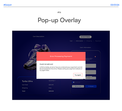 Pop-up Overlay DailyUIChallenge#16 dailyui design ecommerce overlays popup product design ui ui design uiux
