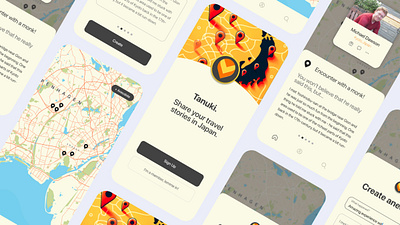 Travel SNS App app design japan social media travel