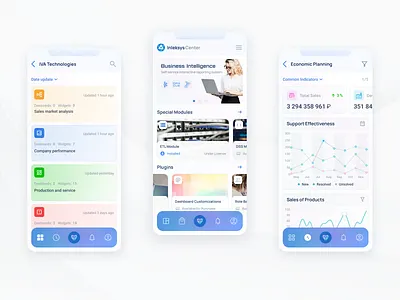 Diamond BI — Mobile App administration analytics app b2b bi business business intelligence control dashboard design ecosystem hub launcher management mobile reports statistics ui ux web