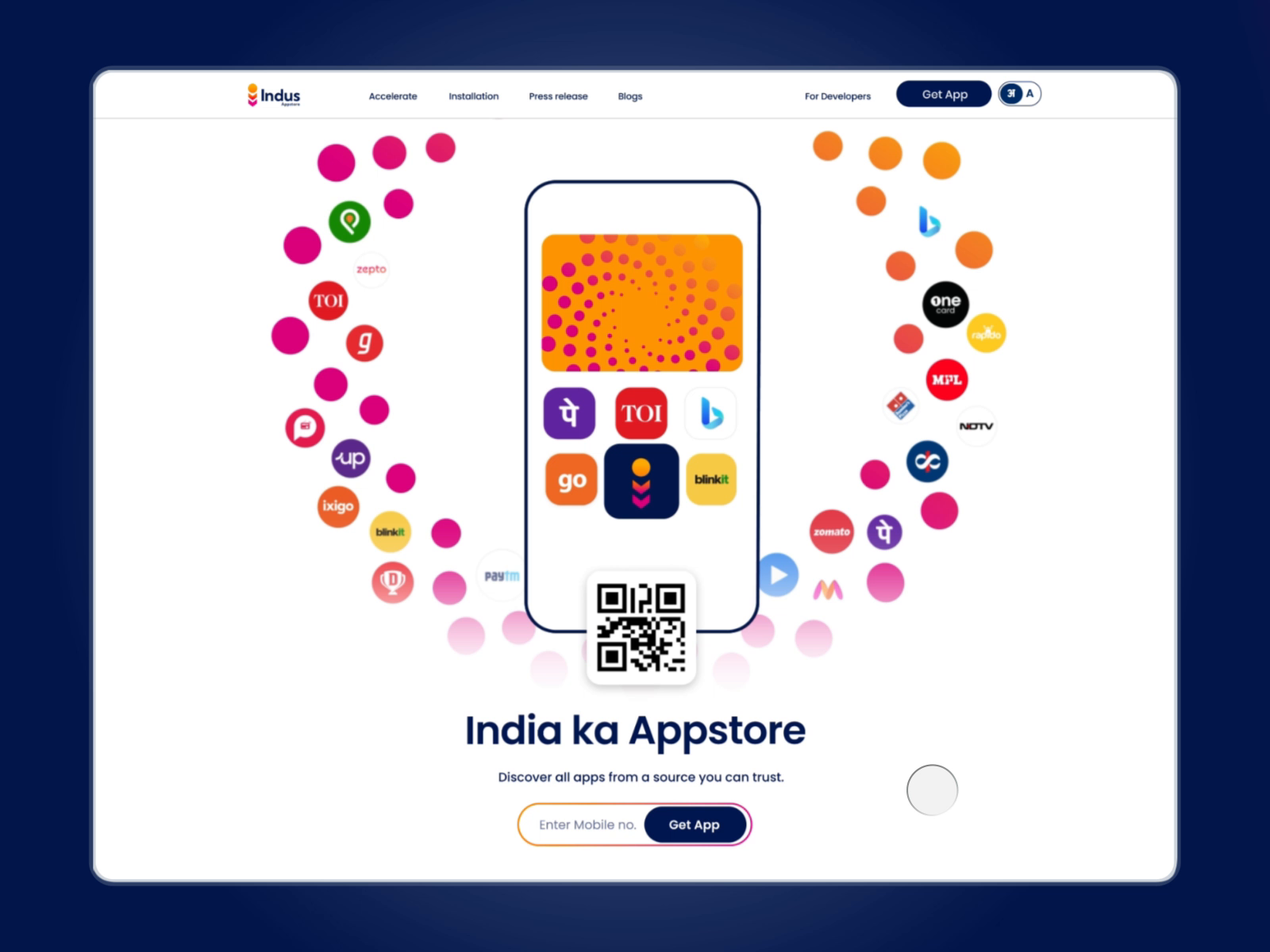 Indus App - Web experience