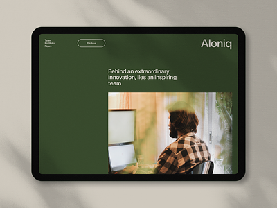 Aloniq: Web design animation design figma graphic design interface animation mobile portfolio ui vc venture capital venture fund web design web site webdesign webflow website