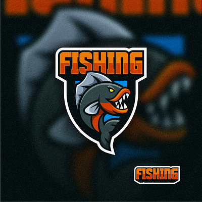 Fishing mascot logo design animal brand design fish fishing graphic design icon illustration logo mascot vector